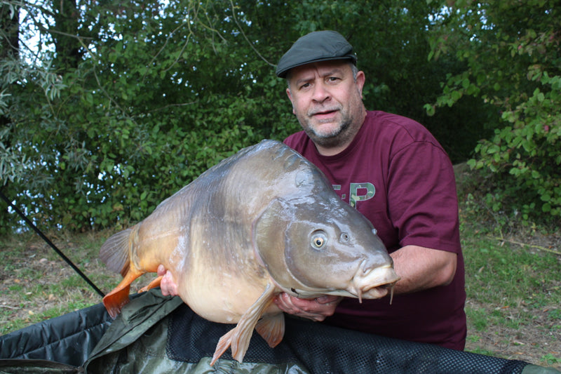 55lb 8oz Mirror caught by ian M. at Lake 1